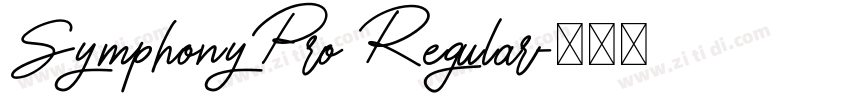 SymphonyPro Regular字体转换
